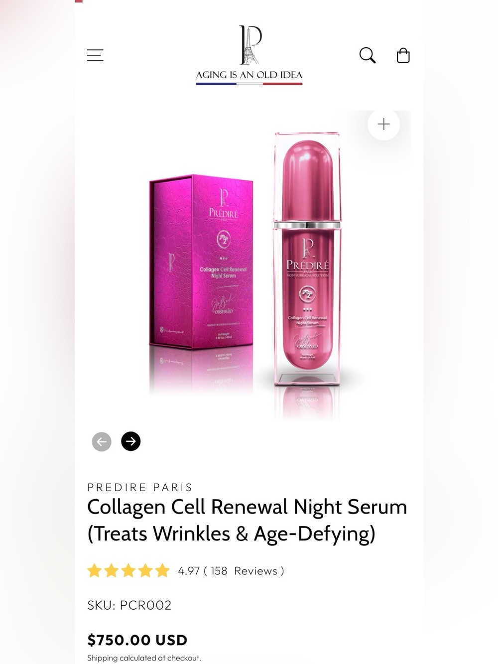 🍭Collagen Cell Renewal Night Serum- MSRP $750🍭